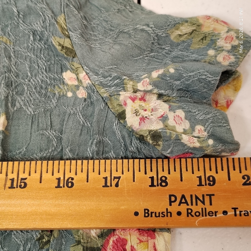 K Studio Two Piece Dress Set Floral Cottage Core Women’s Size 8 VINTAGE - Picture 8 of 9